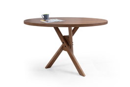 Hanah Home Mesa de Comedor Oscar Elips - Walnut